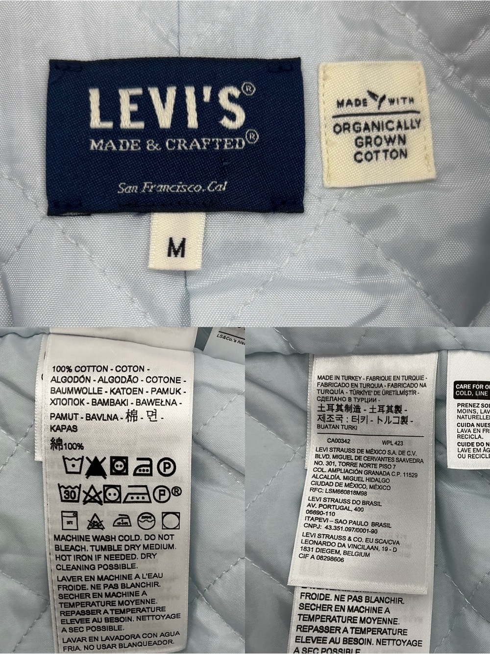Levi’s Denim Light Wash Double Breasted Jacket/Blazer - Picture 16 of 16